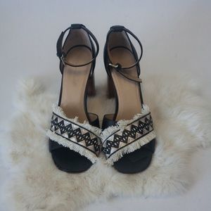 Pour la Victoire Aztec Fringe Sandals (Havana)